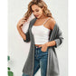 🧥 PROMOTION LIMITÉE -50% ! ✨ Cardigan ouvert femme grande taille – Léger, mi‑long, manches courtes 🍁
