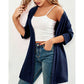 🧥 PROMOTION LIMITÉE -50% ! ✨ Cardigan ouvert femme grande taille – Léger, mi‑long, manches courtes 🍁