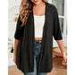 🧥 PROMOTION LIMITÉE -50% ! ✨ Cardigan ouvert femme grande taille – Léger, mi‑long, manches courtes 🍁