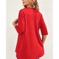 🧥 PROMOTION LIMITÉE -50% ! ✨ Cardigan ouvert femme grande taille – Léger, mi‑long, manches courtes 🍁