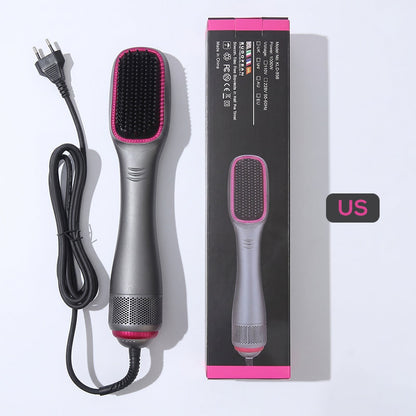 💇‍♀️ 50% DE RÉDUCTION ! ⏰ Brosse Soufflante 3-en-1 – Sèche, Lisse & Coiffe – Tête Extra-Large, Panneau Flottant & 1000W – Brushing Rapide comme au Salon ✨🌀🌿