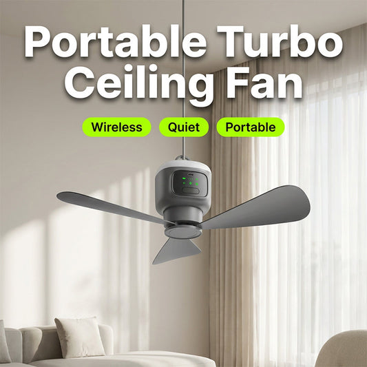 🌀 💡 Ventilateur suspendu rechargeable avec lumière – Sans fil, pratique & parfait pour la maison, le camping et les voyages 🏠 ⛺ ✨