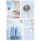 🌀 50% DE RÉDUCTION 🔋 Ventilateur rétractable sans fil avec télécommande – Rechargeable & silencieux – Hauteur ajustable, 3 vitesses – parfait pour la maison, le bureau ou le camping ❄️