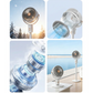 🌀 50% DE RÉDUCTION 🔋 Ventilateur rétractable sans fil avec télécommande – Rechargeable & silencieux – Hauteur ajustable, 3 vitesses – parfait pour la maison, le bureau ou le camping ❄️