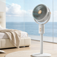 🌀 50% DE RÉDUCTION 🔋 Ventilateur rétractable sans fil avec télécommande – Rechargeable & silencieux – Hauteur ajustable, 3 vitesses – parfait pour la maison, le bureau ou le camping ❄️