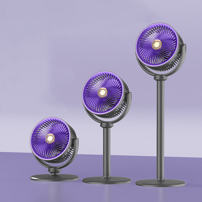 🌀 50% DE RÉDUCTION 🔋 Ventilateur rétractable sans fil avec télécommande – Rechargeable & silencieux – Hauteur ajustable, 3 vitesses – parfait pour la maison, le bureau ou le camping ❄️