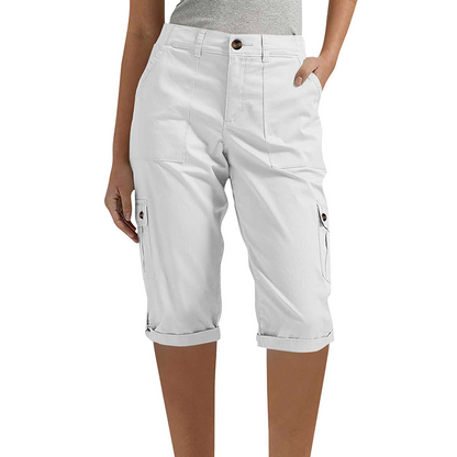 📢📢 PROMO -50% !! ⏰ Pantalon capri cargo décontracté femme avec poches