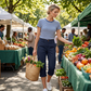 📢📢 PROMO -50% !! ⏰ Pantalon capri cargo décontracté femme avec poches
