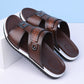 👞🏖️ PROMO FLASH 50% ! Sandales Slip-On Homme Simili Cuir – 2 Textures, Semelle Anti-Dérapante, 3 Couleurs, Pointures 39-48, Respirantes, Rembourrées ✨