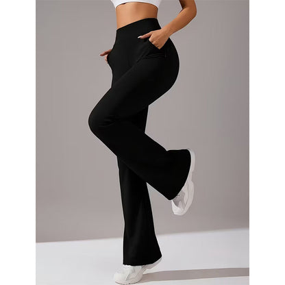 Pantalon de sport bootcut extensible pour femmes