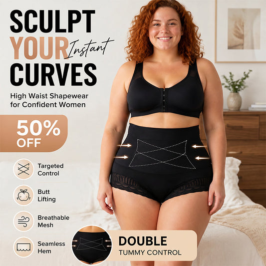 Culotte de maintien ventre plat et croisé pour femme