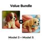 🎁🐾 PROMO FLASH 50% ! Kit Créatif 3D Chiot en Perles – Sans Outils, Perles Réutilisables, 6 Modèles, Cadeau Anniversaire & Décoration Bureau 🎂