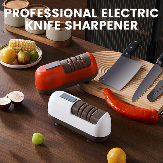 🔪⚡ PROMO FLASH 50% ! Aiguisoir Électrique Professionnel pour Couteaux – Sans Fil, 2 Étapes, Recharge USB-C, Base Ventouse, 2 Couleurs ✨
