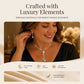 Ensemble Collier & Boucles d’Oreilles Fleur en Zircon pour Femme