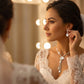 Ensemble Collier & Boucles d’Oreilles Fleur en Zircon pour Femme