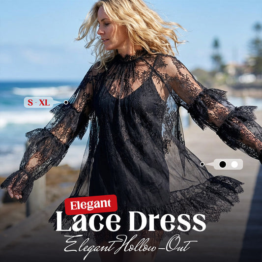 Robe élégante en dentelle ajourée