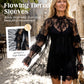 Robe élégante en dentelle ajourée