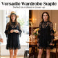 Robe élégante en dentelle ajourée
