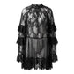 Robe élégante en dentelle ajourée