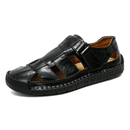 👞 PROMO LIMITÉE 50% DE RÉDUCTION ! ✨ Sandales de Plage Bout Fermé Homme – Respirantes, Coussinées, Velcro 🌊