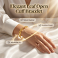 📢📢50 % DE RÉDUCTION !! ⏰Bracelet à boucle en forme de plume en acier inoxydable