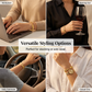 📢📢50 % DE RÉDUCTION !! ⏰Bracelet à boucle en forme de plume en acier inoxydable
