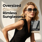 🕶️✨👓 OFFRE LIMITÉE 50% DE RÉDUCTION! Lunettes de Soleil Carrées Oversize Sans Monture – Ultra-Légères, Look Tendance, Protection UV400 – Rehaussez Instantanément Toute Tenue, du Décontracté au Chic 🌟👗
