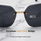 🕶️✨👓 OFFRE LIMITÉE 50% DE RÉDUCTION! Lunettes de Soleil Carrées Oversize Sans Monture – Ultra-Légères, Look Tendance, Protection UV400 – Rehaussez Instantanément Toute Tenue, du Décontracté au Chic 🌟👗