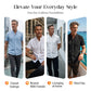 👕☀️🌿 OFFRE LIMITÉE 50% DE RÉDUCTION! Chemise Homme à Manches Courtes Coupe Ample Unie – Mélange de Coton Respirant, Coupe Décontractée, Confort Toute la Journée – Votre Indispensable pour le Travail, les Week-ends et les Sorties Décontractées 🧢🌸