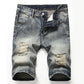 Short en jean délavé vintage