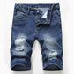 Short en jean délavé vintage