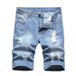 Short en jean délavé vintage