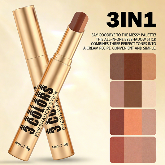 💄 50% RABATT! 🎨 3‑in‑1 Lidschattenstift – Farbverlauf & einfaches Make‑up ✨