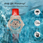 ⌚ PROMO LIMITÉE 50% DE RÉDUCTION ! 💥 Montre Femme Cadran Strass – Cuir, Étanche 30M, Fermoir Réglable ✨