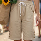 👖 LIMITED-TIME 50% OFF! 💥 Women's Casual Drawstring Bermuda Shorts – Elastic Waist, Side Pockets, Breathable ✨