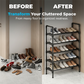 👟📦 Étagère à chaussures multicouche – Grande capacité, montage sans outils, structure robuste pour une entrée bien rangée 🏠💪