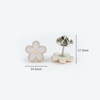 💎👗 PROMO -50% ! Broches Anti-Exposition Femme Sans Couture – Fixation Instantanée, Fermoir Papillon Réutilisable, PC+Métal Durable, Fleur Perle Trèfle · 10 Pièces · Long & Court ✨