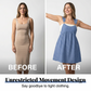 👗💙🕊️ OFFRE LIMITÉE 50% DE RÉDUCTION! Robe Tablier Décontractée pour Femme – Look Fausse Dentelle (Jean), Silhouette Ample, Facile à Superposer – Parfaite pour les Cafés, les Courses ou les Journées de Travail Créatives 🛒