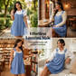 👗💙🕊️ OFFRE LIMITÉE 50% DE RÉDUCTION! Robe Tablier Décontractée pour Femme – Look Fausse Dentelle (Jean), Silhouette Ample, Facile à Superposer – Parfaite pour les Cafés, les Courses ou les Journées de Travail Créatives 🛒