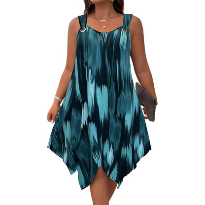 👗🌿💨 OFFRE LIMITÉE 50% DE RÉDUCTION! Robe Dégradée Sans Manches – Fraîche & Respirante, Facile à Accessoiriser, Polyvalente Jour/Nuit – Idéale pour le Brunch, le Bureau ou les Rendez-vous du Soir 🥗🍷