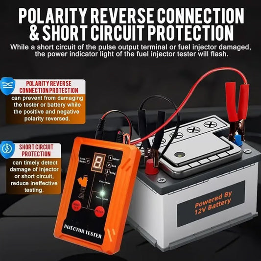 📢📢 PROMO -50% !! ⏰ Testeur & Nettoyeur d'injecteurs professionnel – 4 modes (impulsion simple/courte/longue/continue) 🔧