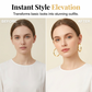 Boucles d'oreilles créoles texturées minimalistes pour femme – Bijou rond statement
