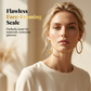 Boucles d'oreilles créoles texturées minimalistes pour femme – Bijou rond statement