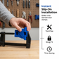 Adaptateur de serre-joint d'angle pour serre-joints à barre Quick-Grip