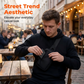 🎒🔥 PROMO -50% LIMITÉE ! Sac Bandoulière Homme Urban Commuter – Tissu Polyester Résistant Eau, Compartiments Organisés Passeport Téléphone Clés, Sangle Réglable 3 Ports · Ultraléger · Noir ✨