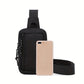 🎒🔥 PROMO -50% LIMITÉE ! Sac Bandoulière Homme Urban Commuter – Tissu Polyester Résistant Eau, Compartiments Organisés Passeport Téléphone Clés, Sangle Réglable 3 Ports · Ultraléger · Noir ✨