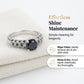 📢📢-30% !! ⏰Bague Vintage Femme Zircon Noir