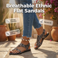 🎁Nouveauté 50% DE RÉDUCTION💥Sandales Plates Ethniques Femme Style Mule