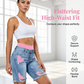 📢📢50 % DE RÉDUCTION !! ⏰Ensemble Short en Jean Déchiré et Legging Coloré pour Femme