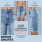 📢📢50 % DE RÉDUCTION !! ⏰Ensemble Short en Jean Déchiré et Legging Coloré pour Femme